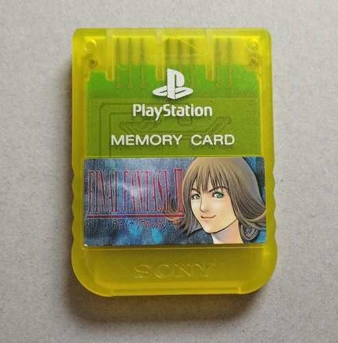 Ps1 memory card yellow - card,