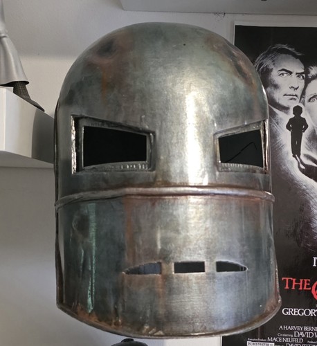 Iron man mark helmet hand - man,