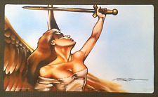 Serra Angel Play Mat MTG SIGNED Playmat Douglas Shuler OFFICIAL Wizards Magic