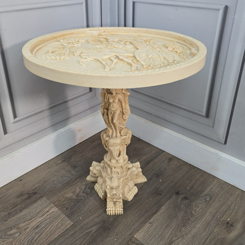 Vintage chinese pedestal table - chinese,