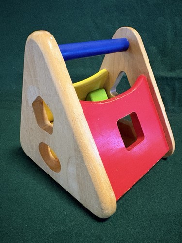 Pintoy wooden shape sorter - wooden,