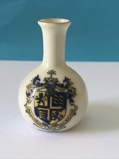 Bournemouth - Crested China - Min Vase  - Arcadian - Retailer On Base