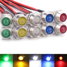 10pcs 12V 8mm Indicator Light