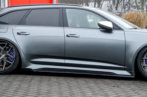 Black gloss sideskirts addons - gloss,