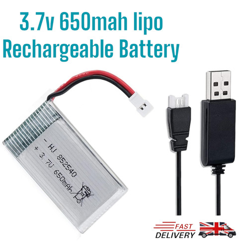 650mah lipo battery and - 3.7v,