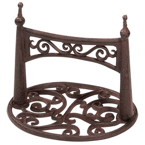 Rustic cast iron boot - cast,