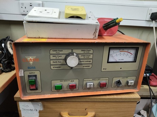 Clare b255 pat test - b255, bench