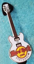 STOCKHOLM WHITE 3 STRING CORE GIBSON GUITAR SERIES 2014 Hard Rock Cafe PIN