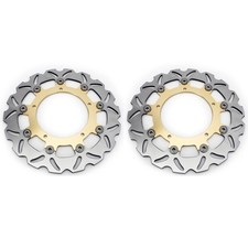 Pair Front Brake Discs For