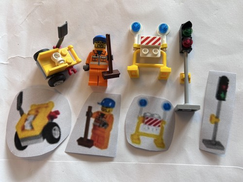 Lego workman traffic lights - workman,