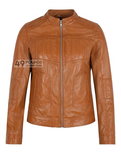 Ladies real leather jacket - real,
