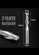 1x Solid Carbide End Mill 6mm
