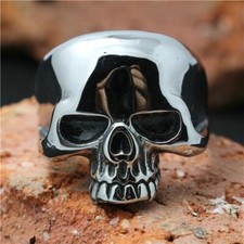 Skull Head Ring Stainless Steel Cliff Burton Top Quality Metal Polishing Skull 3
