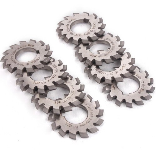 8pcs involute gear cutters dp8 - involute,