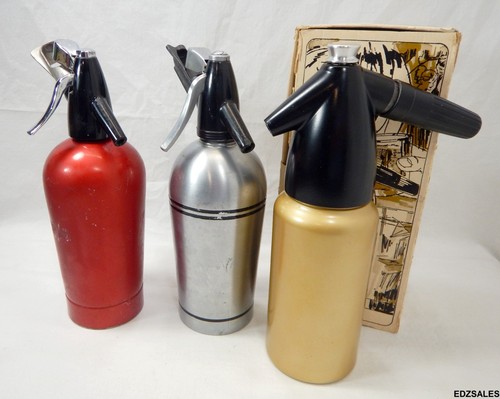 Vintage seltzer bottles - seltzer,