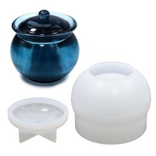 Resin Molds Silicone Jar Molds Ashtray Mold Jar Shaped Jewelry Storage Box Molds