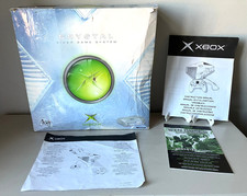 Original Xbox Crystal Console EMPTY Box & Manuals (Box Only No Console) FREEPOST
