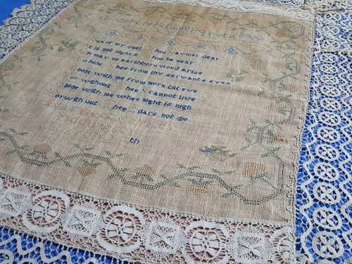 Large antique hand embroidered - large,