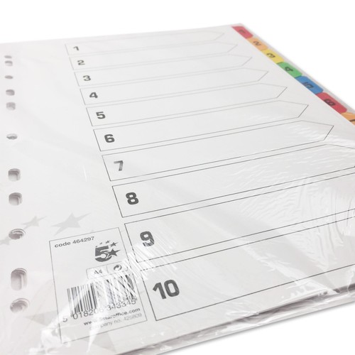 File dividers - a4,