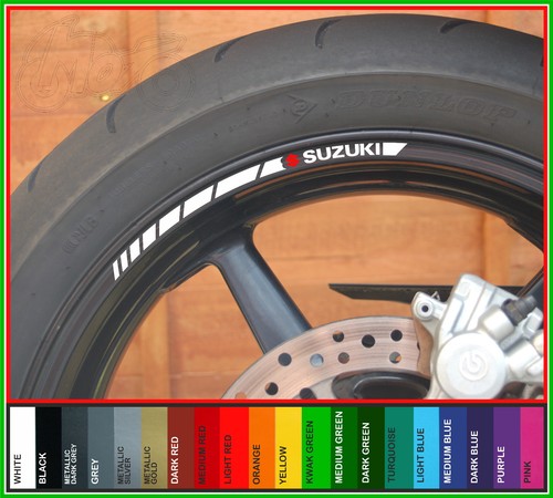 Suzuki wheel rim stickers - suzuki,