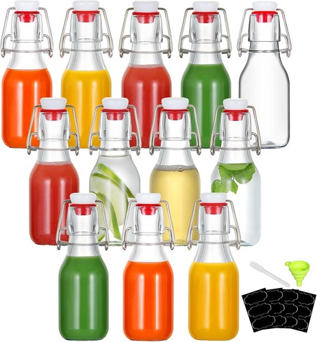 Pack 4oz swing top glass - top,