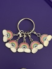 Set Of 5 Enamel Rainbow