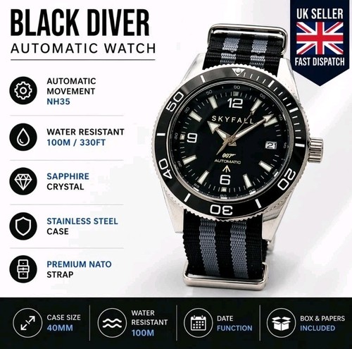 Nh35 james bond automatic - james,