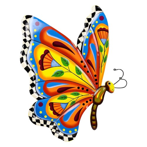 Large metal butterfly wall art - large,