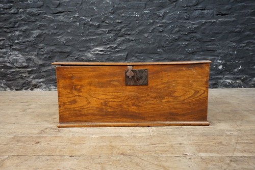Antique elm trunk - chest, /