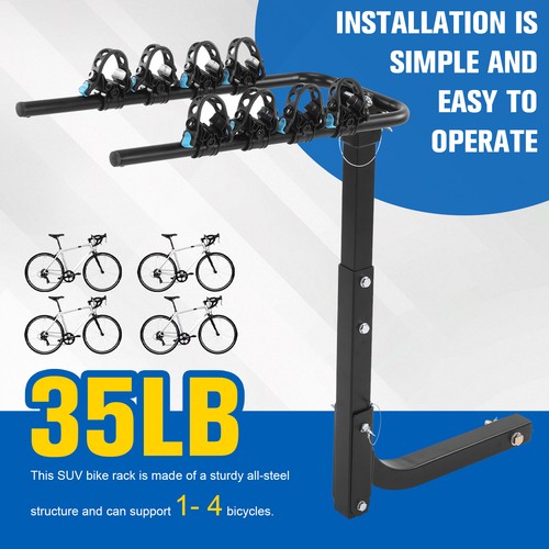 Towbar bike carrier rack for - bike, 4