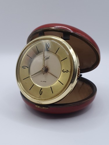 Coral vintage travel alarm - travel,