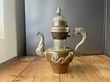 ANTIQUE TIBETAN COPPER & WHITE