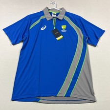 Australia Cricket Team Issue Training Asics Media Travel Polo Shirt Mens 3XL
