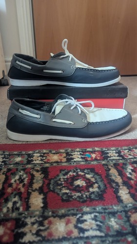 Mens navy white boat - navy,