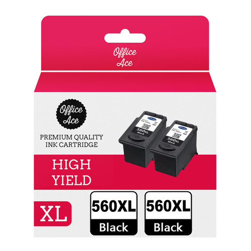 560xl refilled black ink - 560xl, 2x