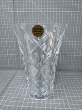 Cristal D'Arques Medium 24% Lead Crystal Glass Vase 17cm High Labelled New