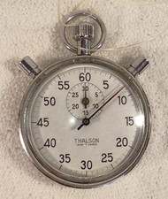 RARE Swiss Thalson stopwatch Lever 7 jewel stopwatch mechanical wind lap arm