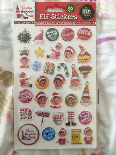 Elf behving badly stickers - badly,