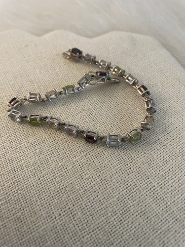 Vintage multi color gemstone - vintage,