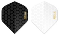 PENTATHLON™ Hexagon Dart Flights Strong with Gold Foiling Black or White  5 sets