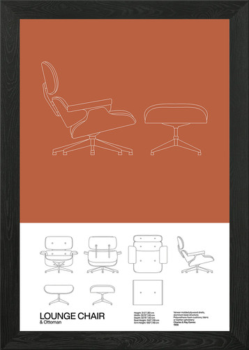 Eames lounge chair poster - lounge,