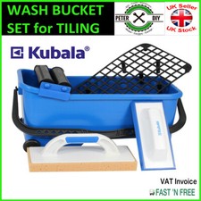 WASH BUCKET Tiling GROUTING CHAMBER Tiles Cleaning Wash Sponge Trowel FLOAT SETS
