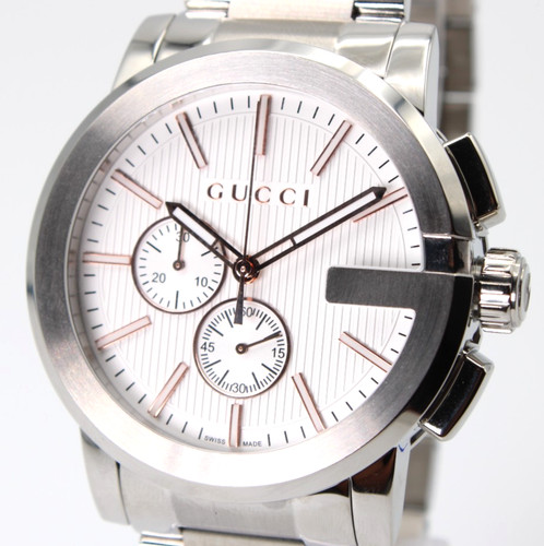 Gucci chrono ya101201 - g-chrono, silver