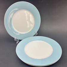 IKEA 365 Susan Pryke 8.5” Set/3 Blue Turquoise Salad Bread Dessert Plate 13286
