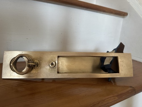 Vintage brass letter plate - vintage,