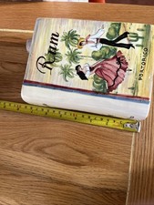 Majolica Pottery Rum Bottle