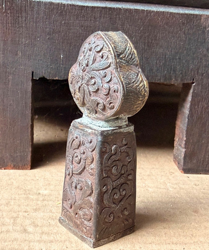 Vintage bronze seal - vintage, chop