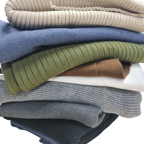 Rib knit fabric material - knit,
