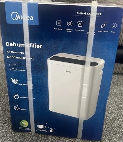 Midea 10l day dehumidifier - 10l/day, 2l