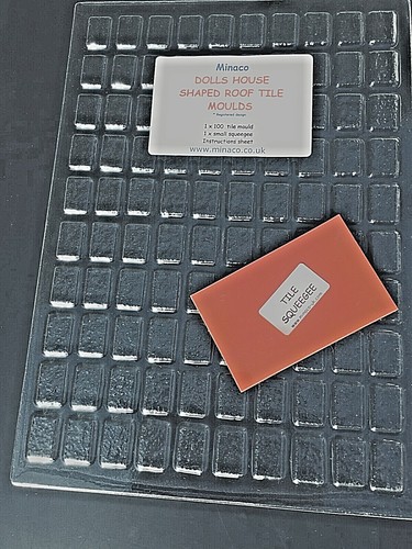 Dolls house roof paving - &, tile